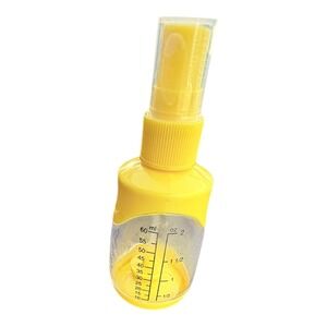Unbranded Oil Spray Bottle Yellow Clear Plastic 2oz 60ml Measuring Kitchen Tool